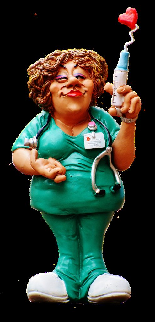 nurse, figure, funny